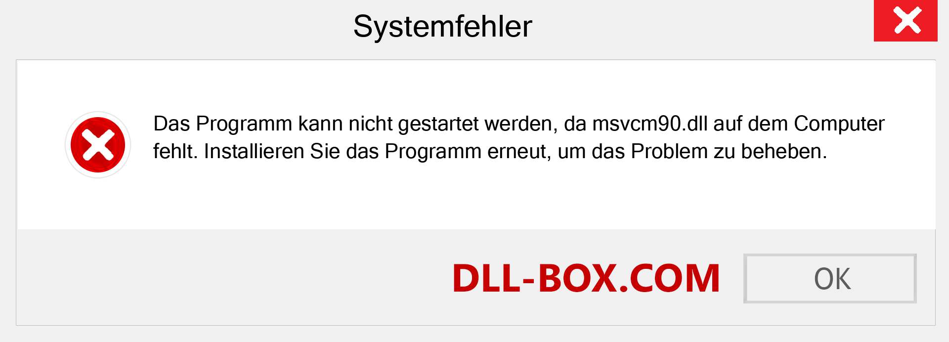 msvcm90.dll-Datei fehlt?. Download für Windows 7, 8, 10 - Fix msvcm90 dll Missing Error unter Windows, Fotos, Bildern